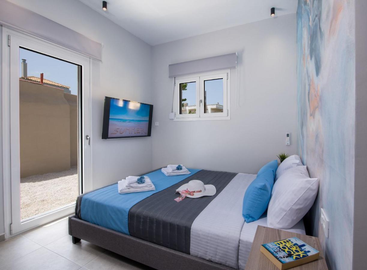 Luxury Villa Eva-Mari With Jacuzzi, 50M From The Beach Stalos Bagian luar foto