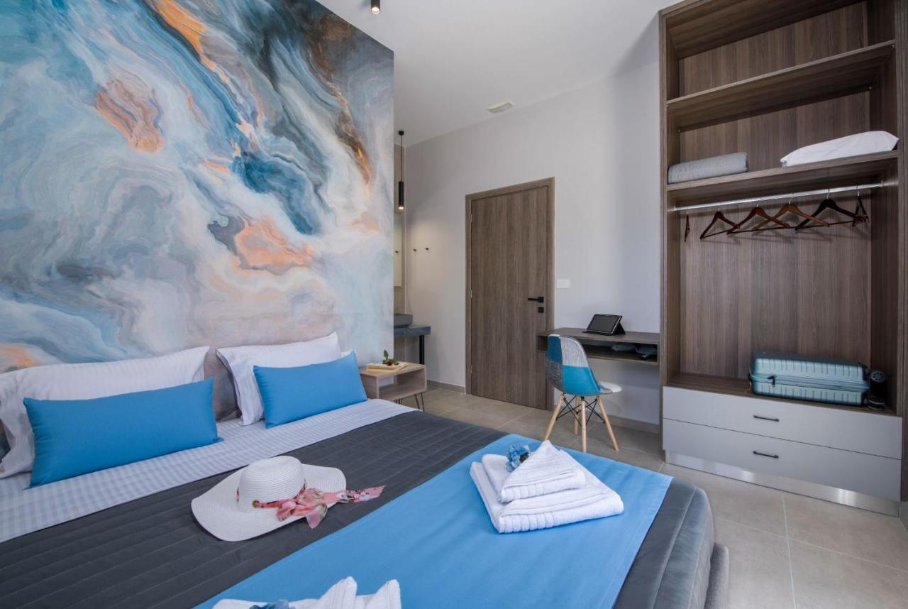 Luxury Villa Eva-Mari With Jacuzzi, 50M From The Beach Stalos Bagian luar foto