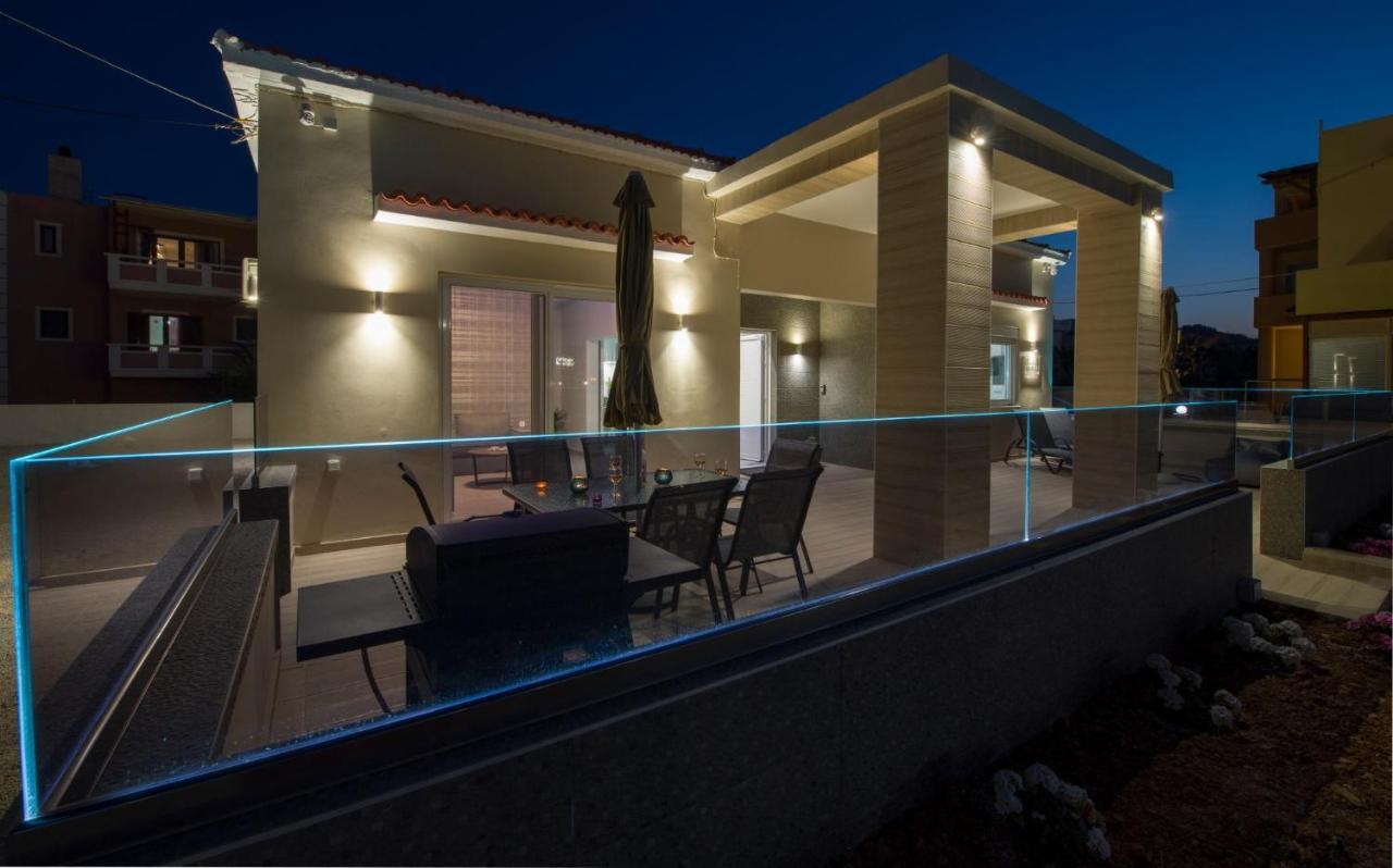 Luxury Villa Eva-Mari With Jacuzzi, 50M From The Beach Stalos Bagian luar foto